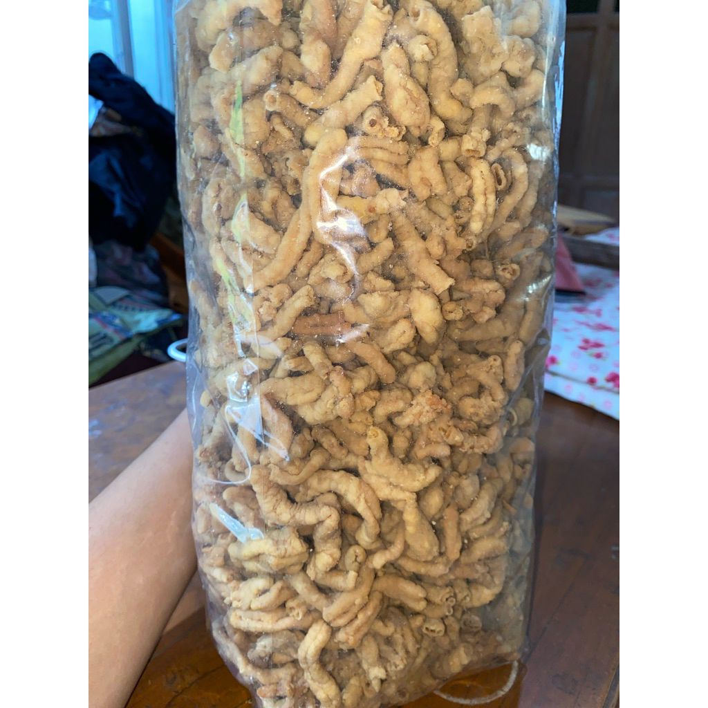 

kripik usus home made