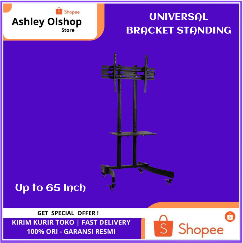 Bracket Standing TV 55 Inch Bracket Berdiri 65 Inch Bracket Stand 50"