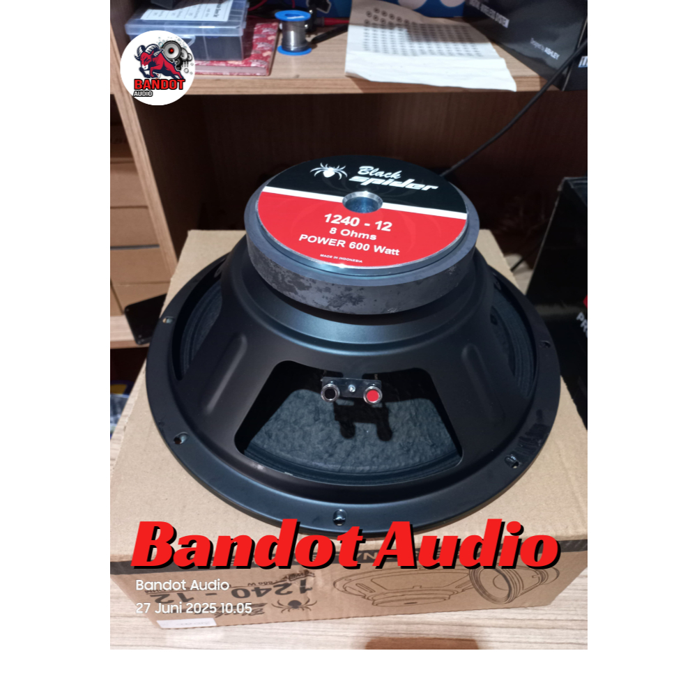 Speaker Fullrange 12 in Black Spider 1240 - 12 Mid Bass Lapangan