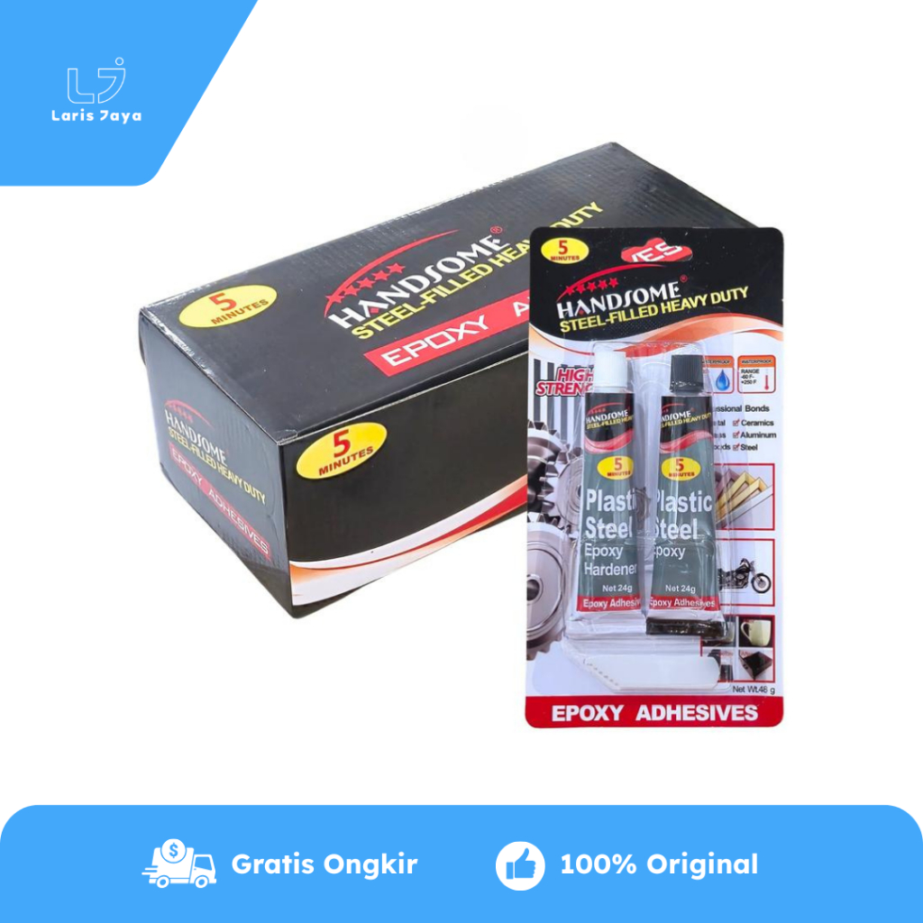 

1 LSN / 12 Card Lem Epoxy Handsome 5 Menit