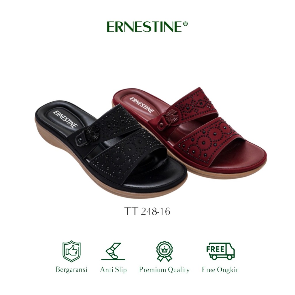 [BUY 1 GET 1 FREE] Ernestine Sandal Slip on WanitaType TT 248-16