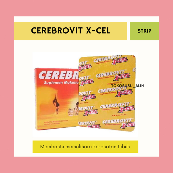 CEREBROVIT X-CEL STRIP 10 TABLET / SUPLEMEN KESEHATAN OTAK
