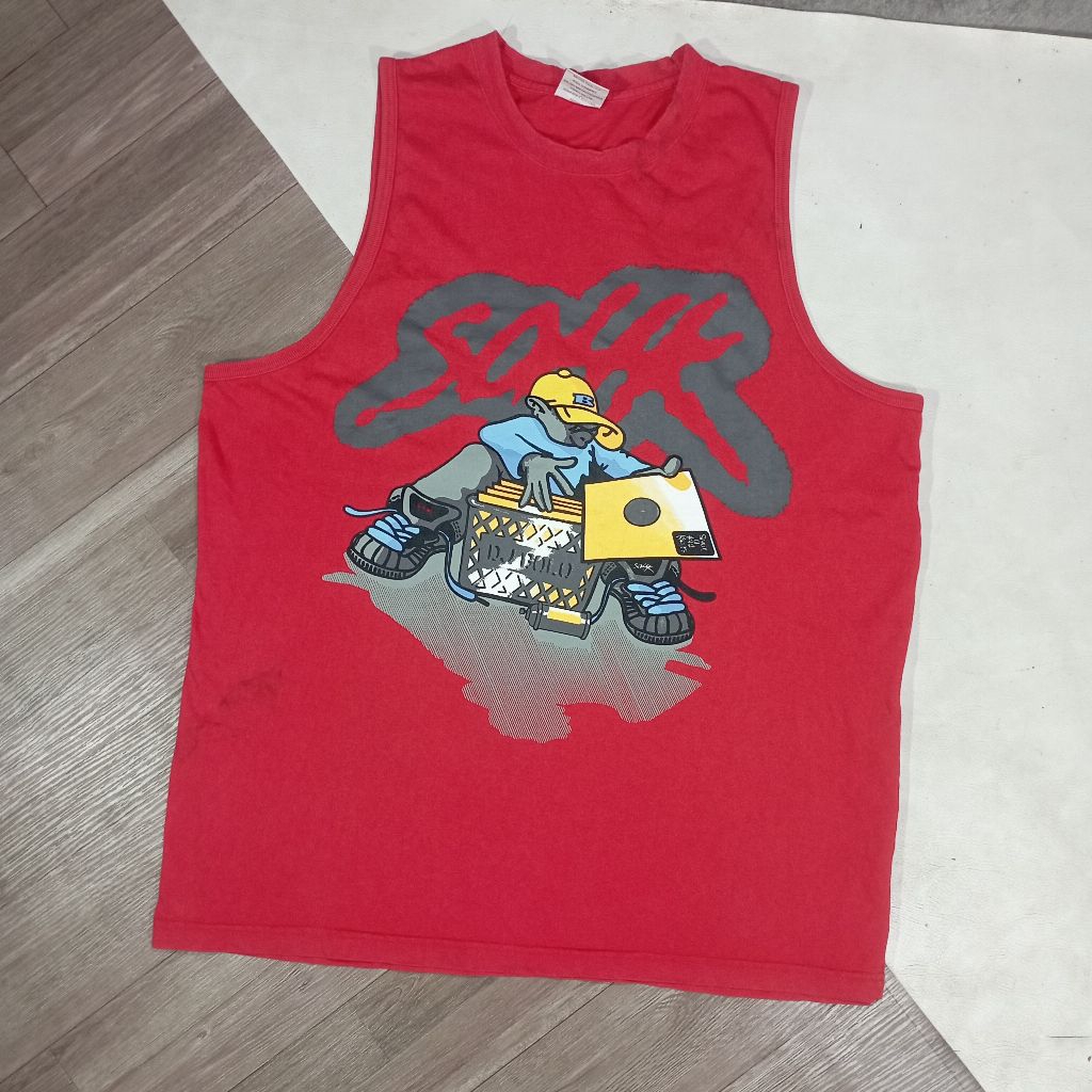 Kaos kutang tanktop singlet hip hop y2k vtg SOHK DJ BOLO
