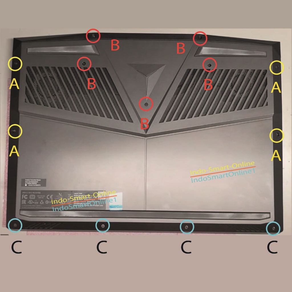 [Baru] Baut untuk Lenovo Legion Y545 - Sekrup casing bawah laptop gaming Y545