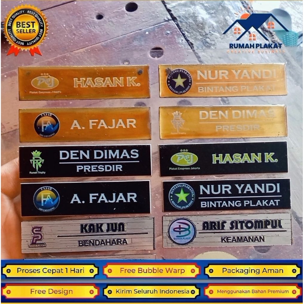 

Nama Tag , Nama Dada , Nama Tag Akrilik , Nama Tag Magnet , Name Tag Komunitas