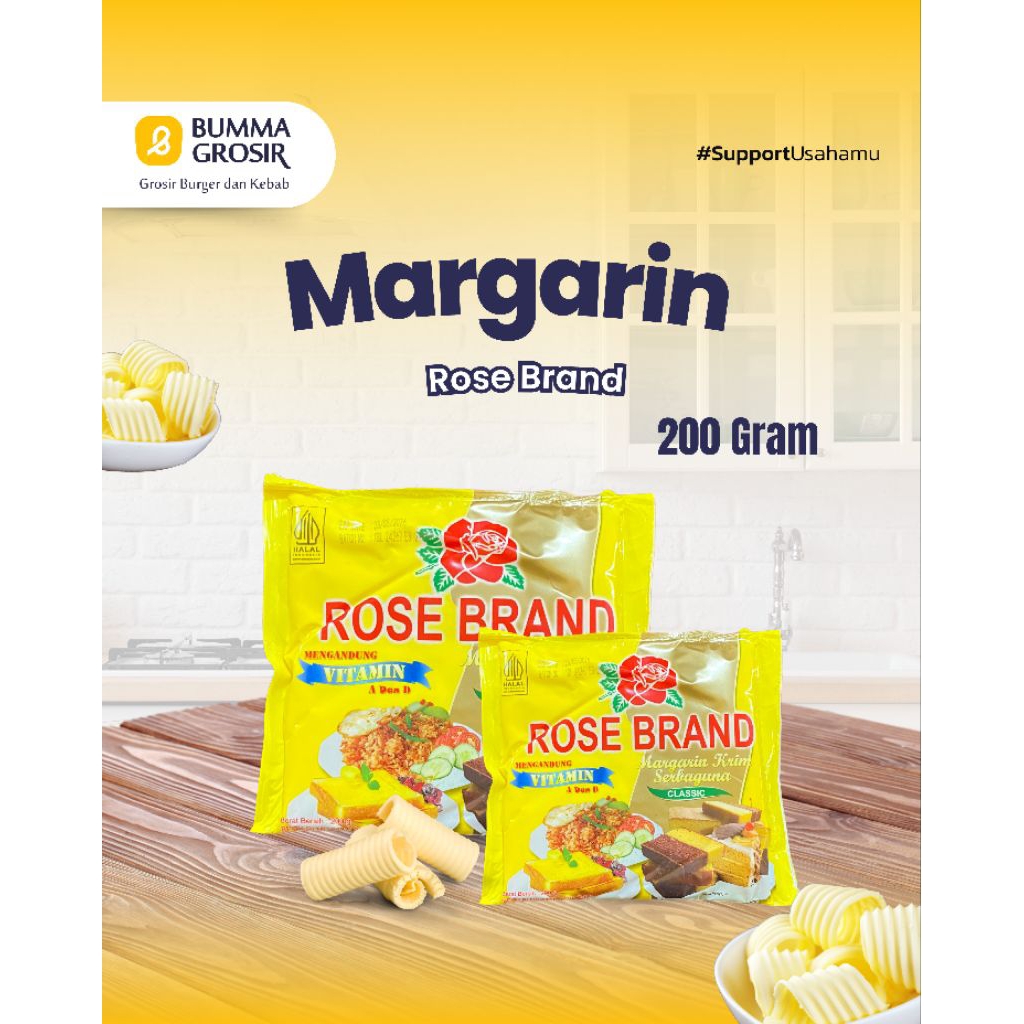 Margarin Rosebrand saset - Margarin Butter - mentega - mentega serba guna - margarine