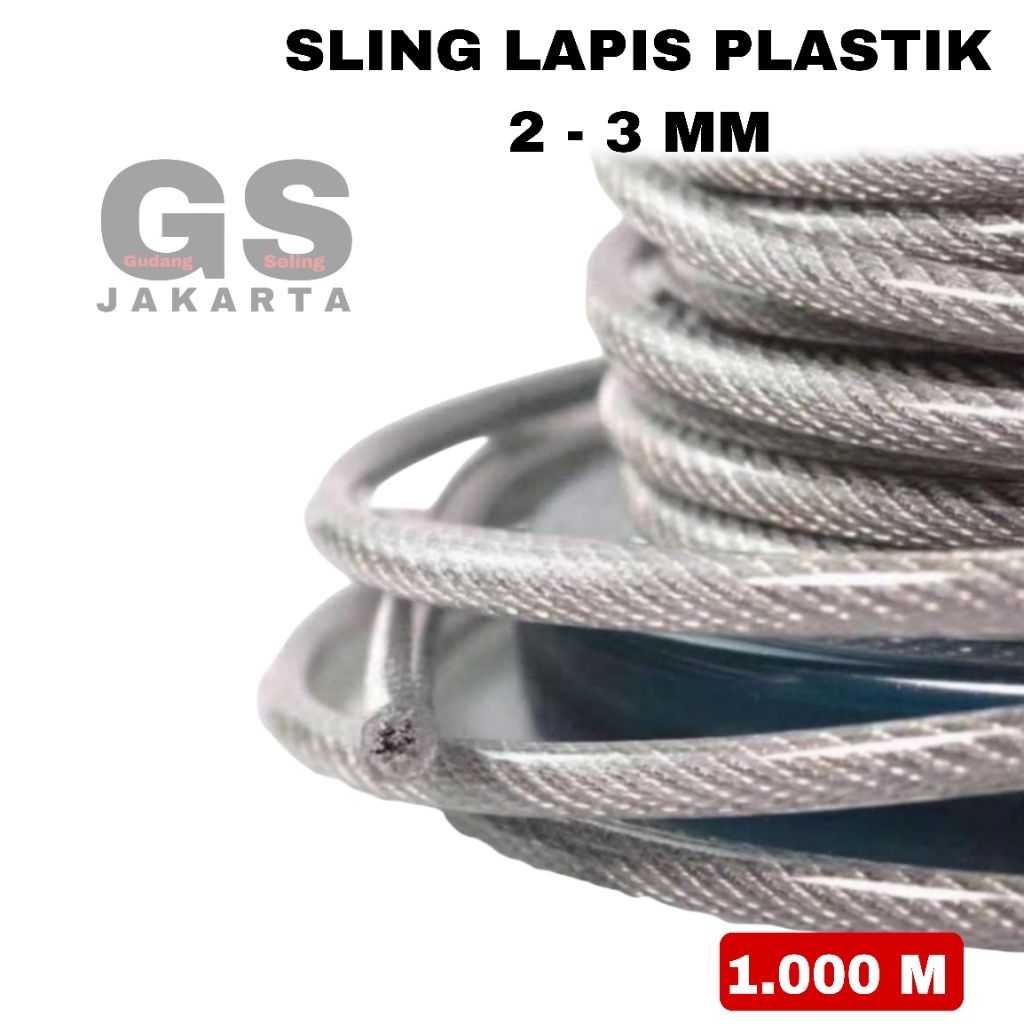 sling lapis plastik 3mm / seling lapis plastik 3mm / seling baja lapis plastik 3mm / sling baja lapi