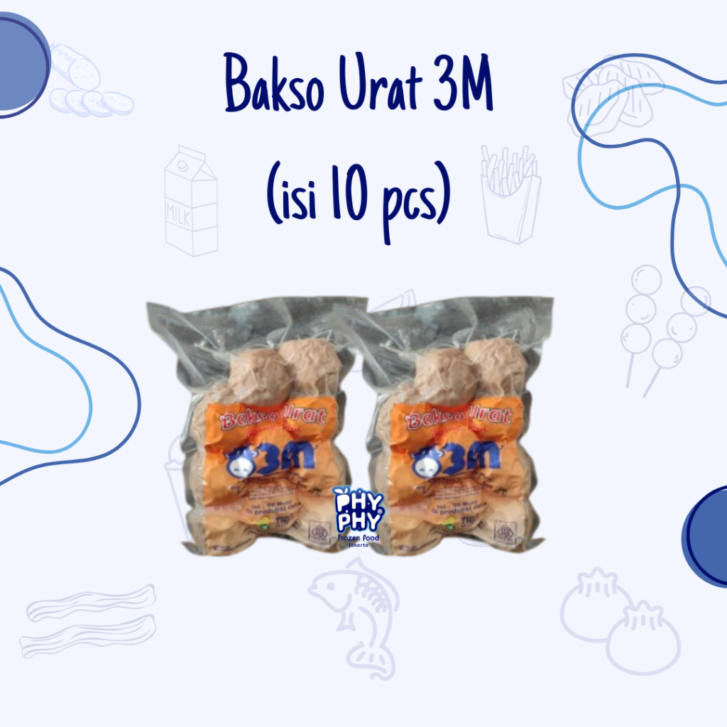 

Bakso Sapi Urat 3M isi 10 pcs | Bakso Urat | Bakso Sapi | Bakso Daging Sapi