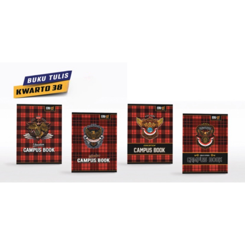 

Ay00! BUKU TULIS KUARTO CAMPUS 38 10 Buku / BUKU TULIS KRAFT 38 / BUKU TULIS PENDEK 38 / Buku Tulis