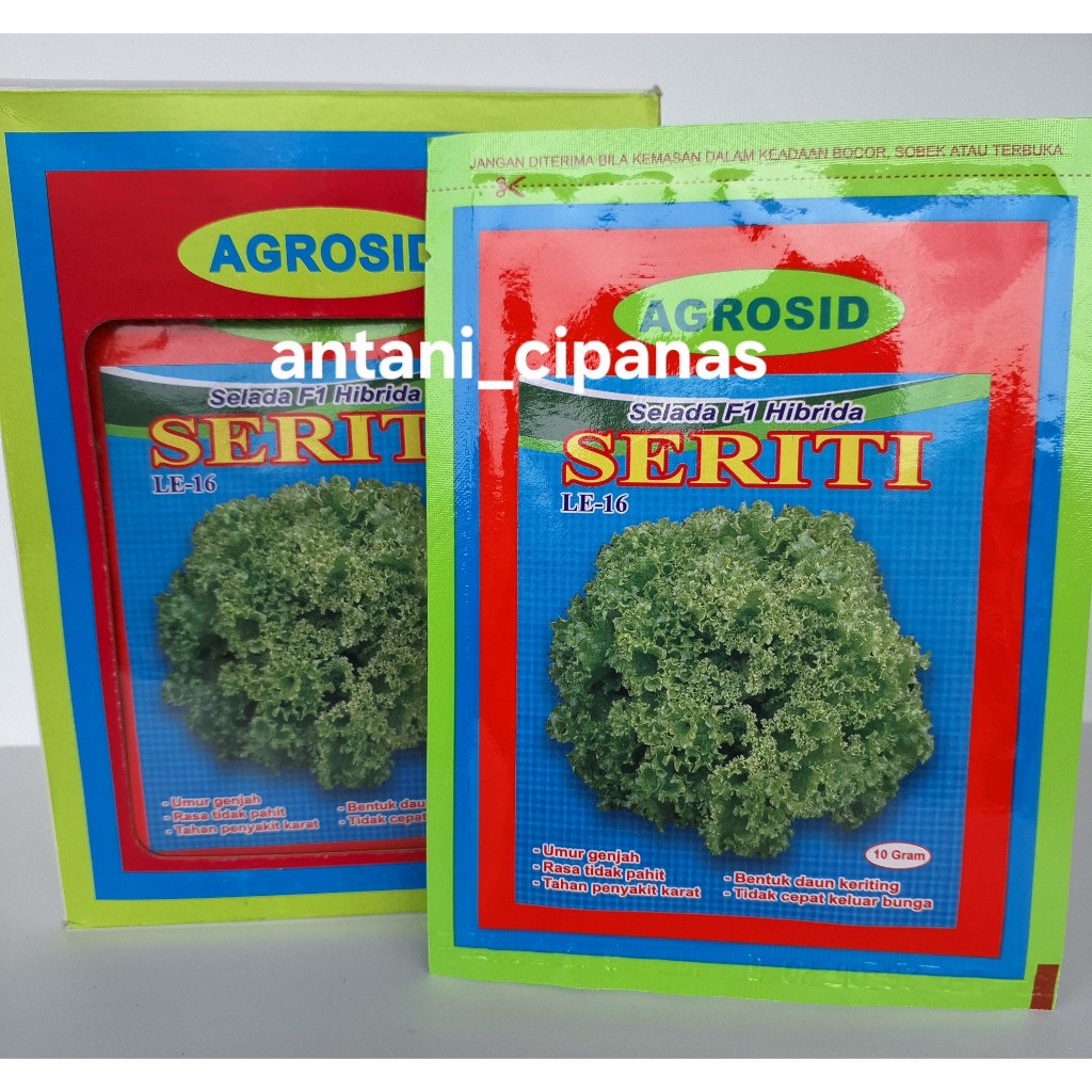 Benih Selada Keriting SERITI 10GR AGROSID