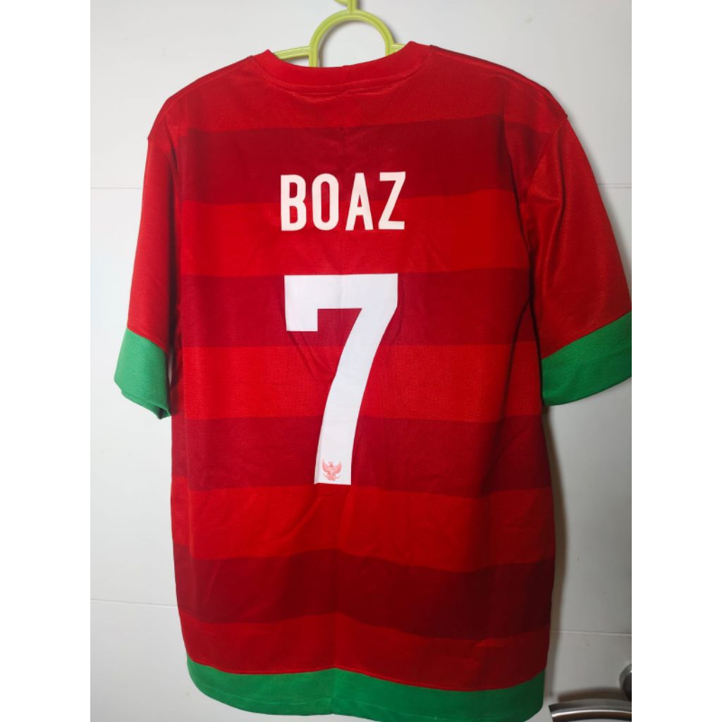 Jersey Timnas Indonesia Home 2012- 2013 Nameset 7.BOAZ