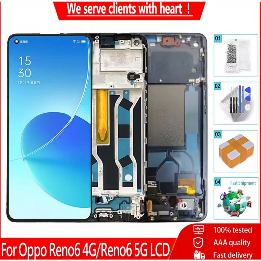 Original for OPPO Reno6 LCD screen assembly