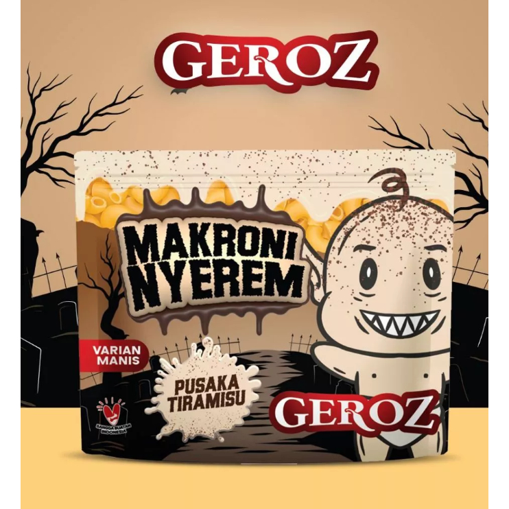 

Geroz - Varian Manis - Makroni Nyerem Rasa Tiramisu