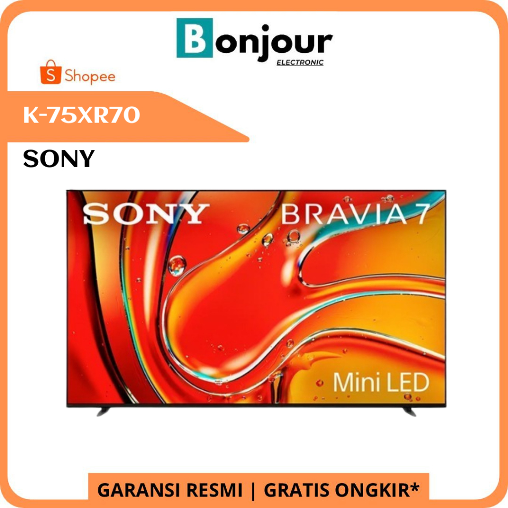 Mini LED TV Sony BRAVIA 7 K-75XR70 75 Inch Google TV Sony 75XR70 4K UHD