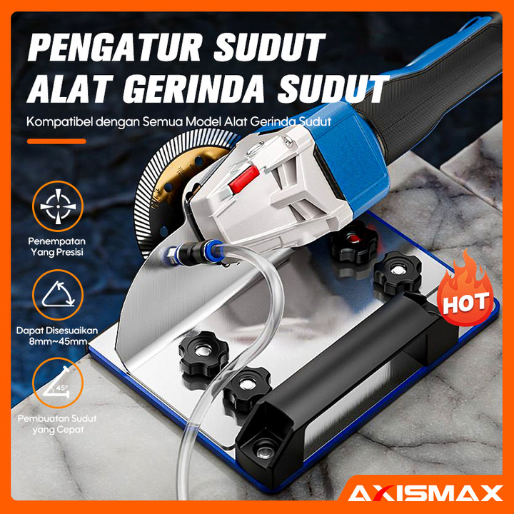 Adaptor Grenda 45 Derajat untuk Pemotongan Granit & Keramik - Braket Sudut Kemiringan untuk Penggili