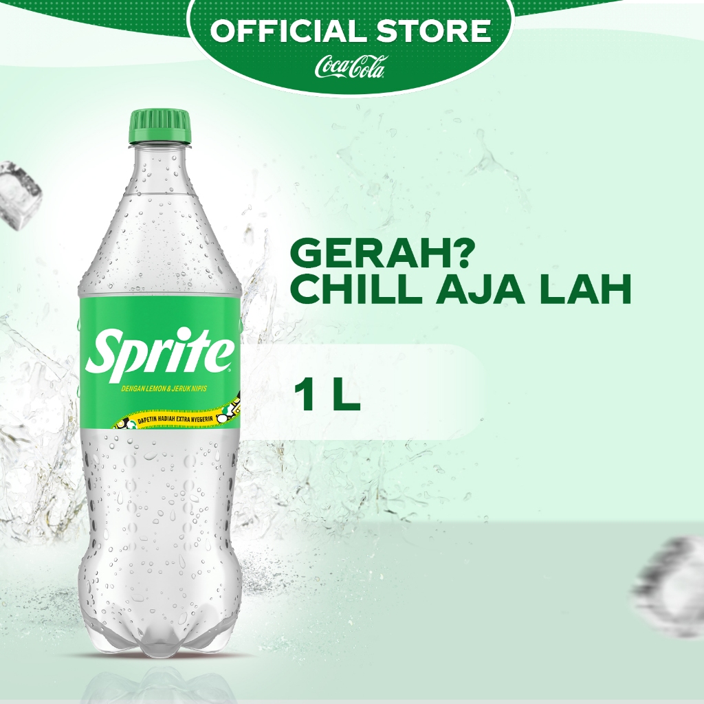 

Sprite Lemon Lime Minuman Soda - Botol 1L