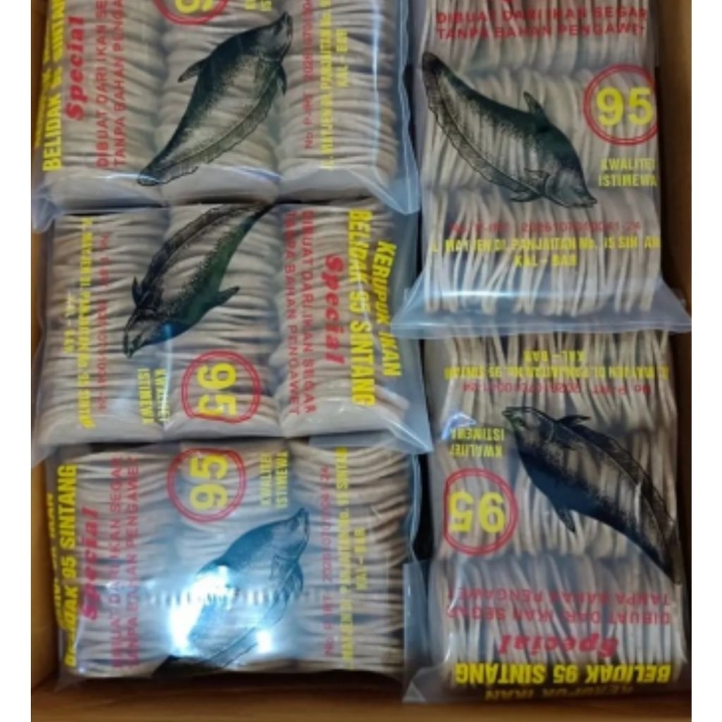 

Kerupuk Ikan Belidak 95 Sintang Special (±800gr) Kerupuk Ikan Belida Pontianak / Krupuk Mentah / Oleh Oleh Pontianak / Makanan Asli Kalimantan Barat / Kerupuk Pontianak