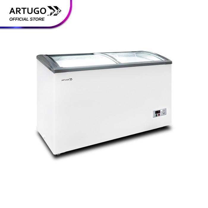 Artugo Display Cooler SH 365 P Freezerbox Pintu Geser Kaca 308 Liter SH-365P