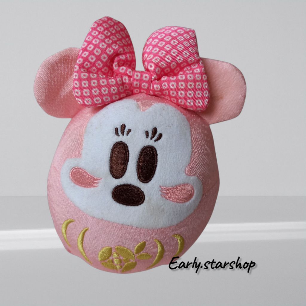 Boneka kecil minnie mouse pink hoki disney store 2023