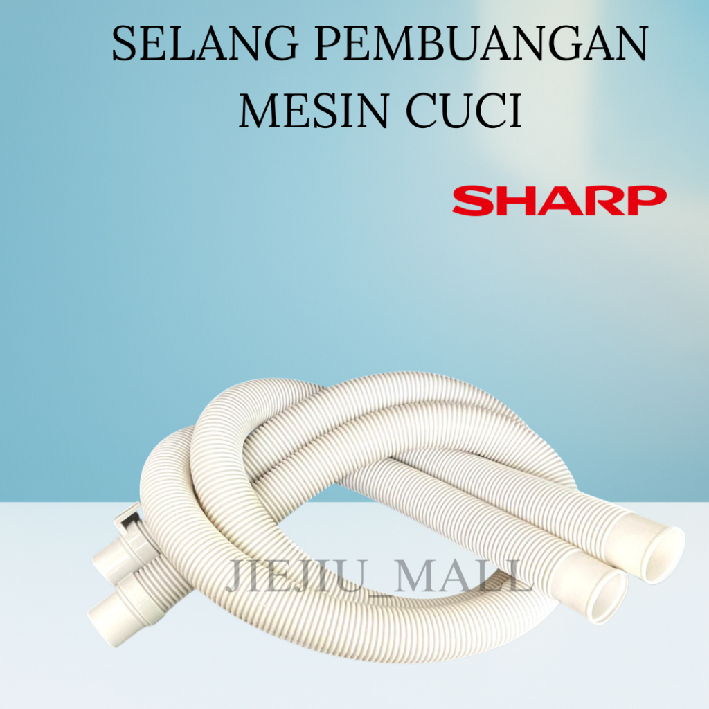 SELANG PEMBUANGAN MESIN CUCI SHARP / SELANG PEMBUANGAN AIR MESIN CUCI ELASTIS 2 TABUNG