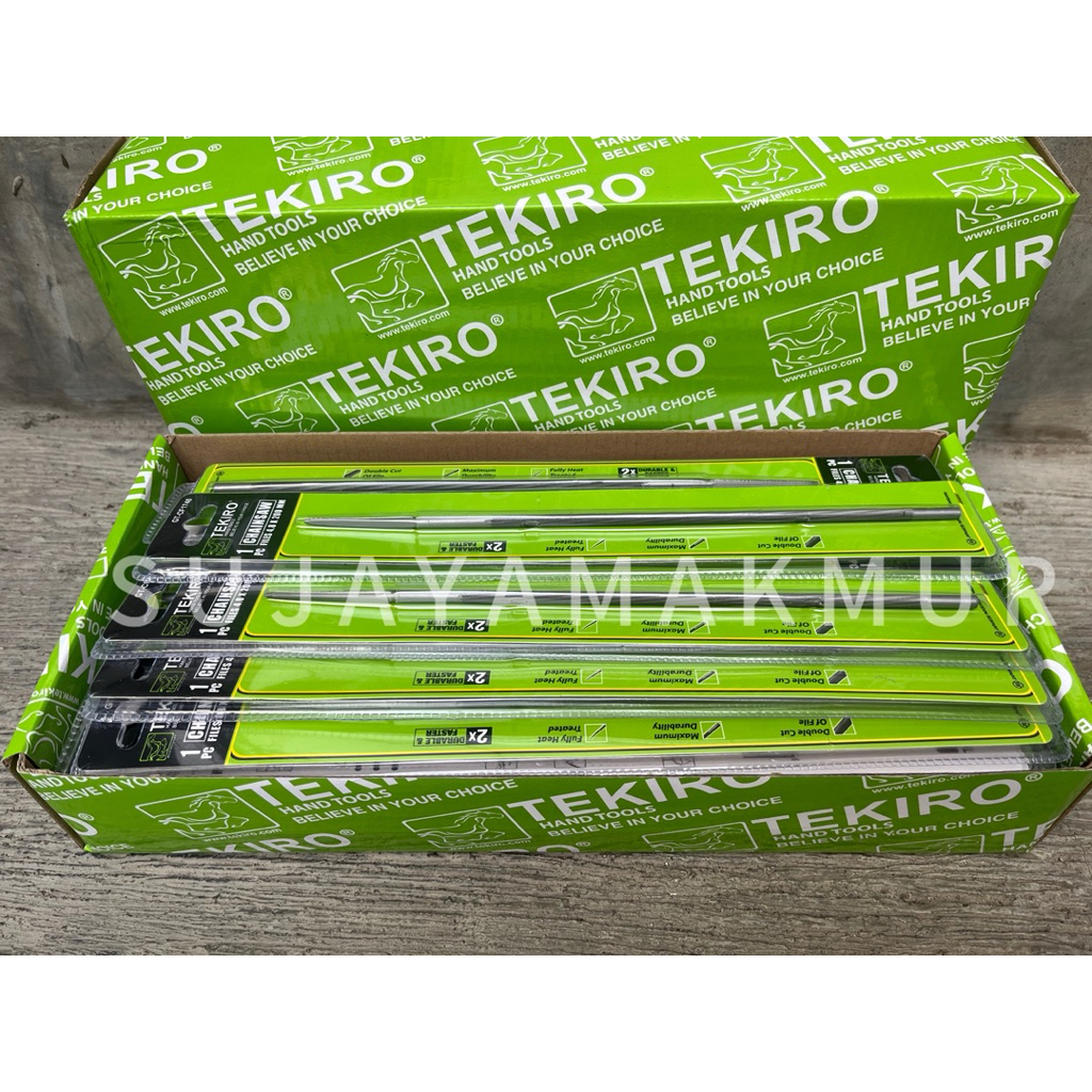 Kikir bulat Tekiro , kikir chainsaw, kikir geraji 4.8 x 200 MM