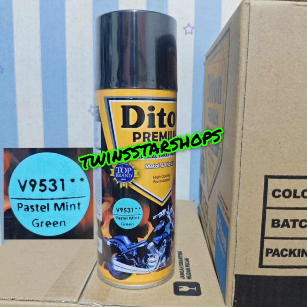 Pilok Pylox Cat Diton Premium Pastel Mint Green V9531 Hijau Vespa 9531 Glossy Mengkilap 400cc