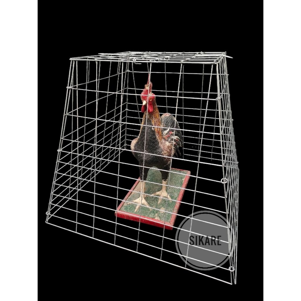 Kandang Ayam Pyramid Trapesium / Kurungan Ayam Galvanis / Kurungan Tenggaran Umbaran jemur ayam