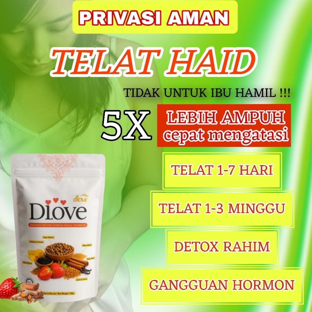 

Jamu Pelancar Haid Telat 1 2 3 4 Bulan Paling Ampuh Melancarkan Datang Bulan Haid Menstruasi dlove minuman Rasa Strawberry