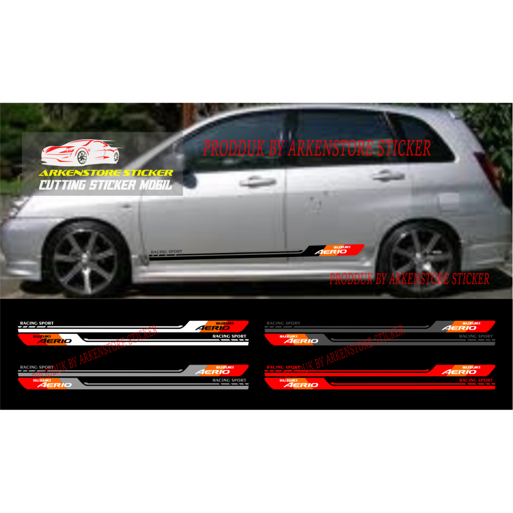 Stiker mobil Suzuki aerio cutting stiker sticker mobil aerio stiker terbaru