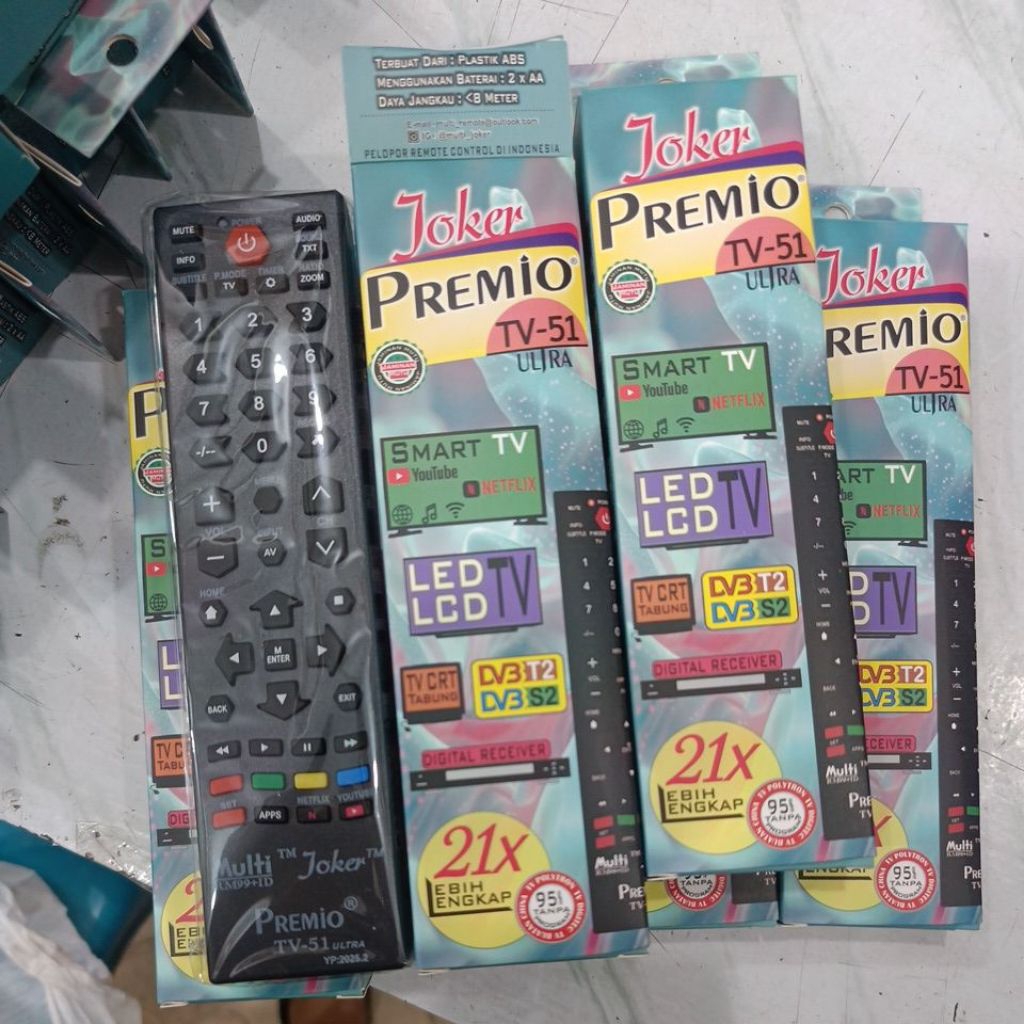 Remote tv universal Joker multi remot led lcd digital receiver