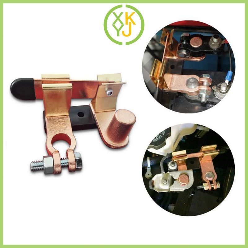 XYKJ Saklar Aki Mobil On Off 24 Volt Saklar Aki Motor Pemutus Arus Manual Konektor Tembaga Tebal