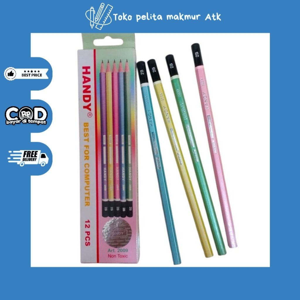 

PENSIL HANDY 2B (1 pack isi 12)