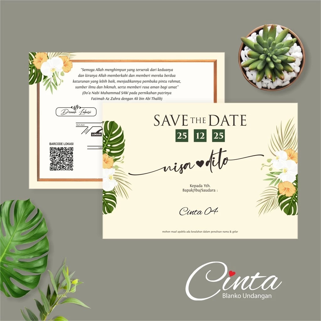 BLANGKO UNDANGAN PERNIKAHAN MURAH - BLANGKO UNDANGAN KOSONGAN CINTA 04