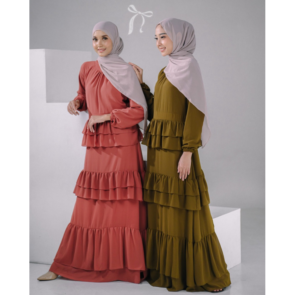 SASHEENA Dalina Dress || Ceruty Gamis || Kondangan Wanita Kekinian || Lebaran || Bohemian Style Dres