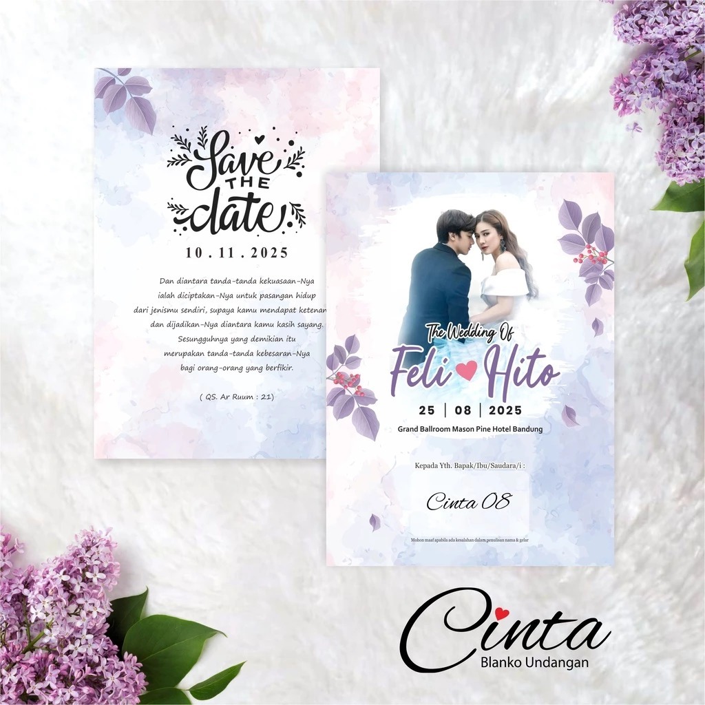 BLANGKO UNDANGAN PERNIKAHAN MURAH - BLANGKO UNDANGAN KOSONGAN CINTA 08