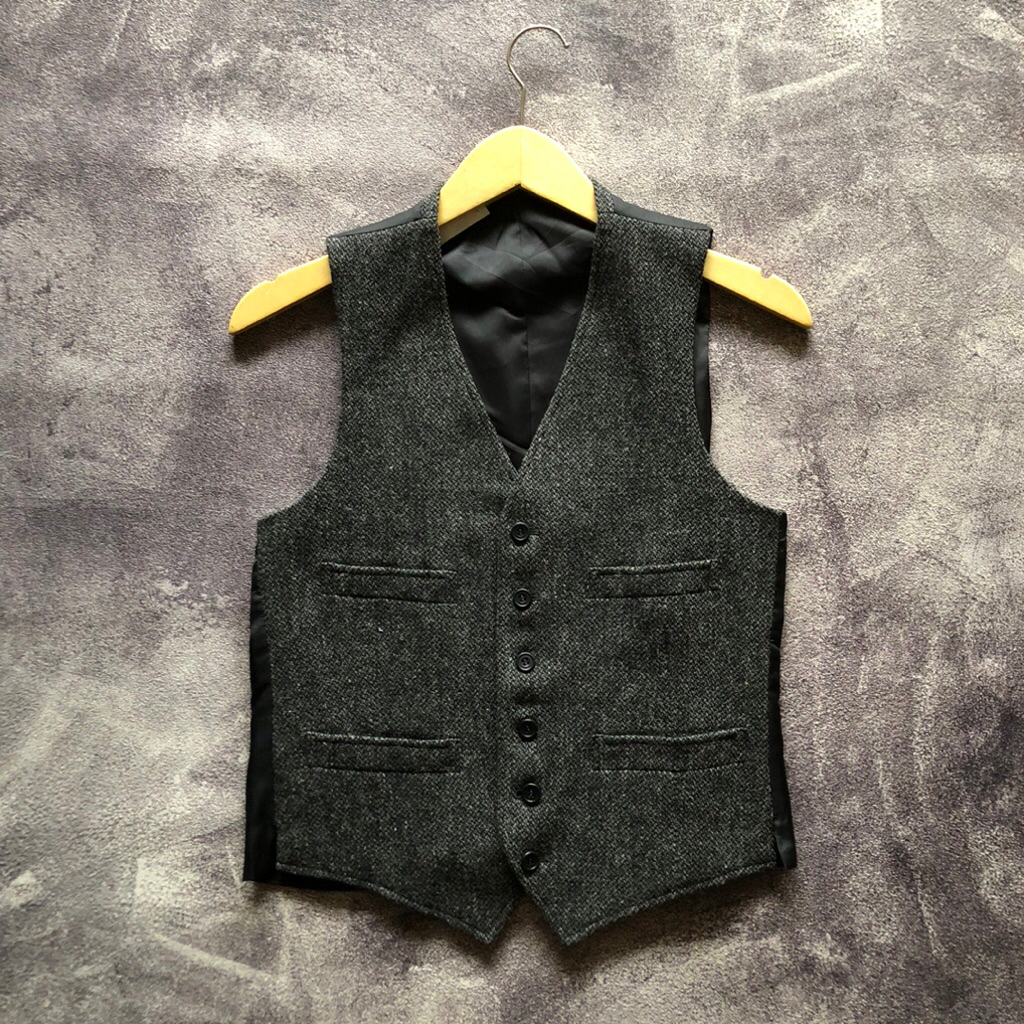Suit Vest Wool JAPAN Product Second Size M,Rompi jas second suit vest abu abu silver second rompi wo