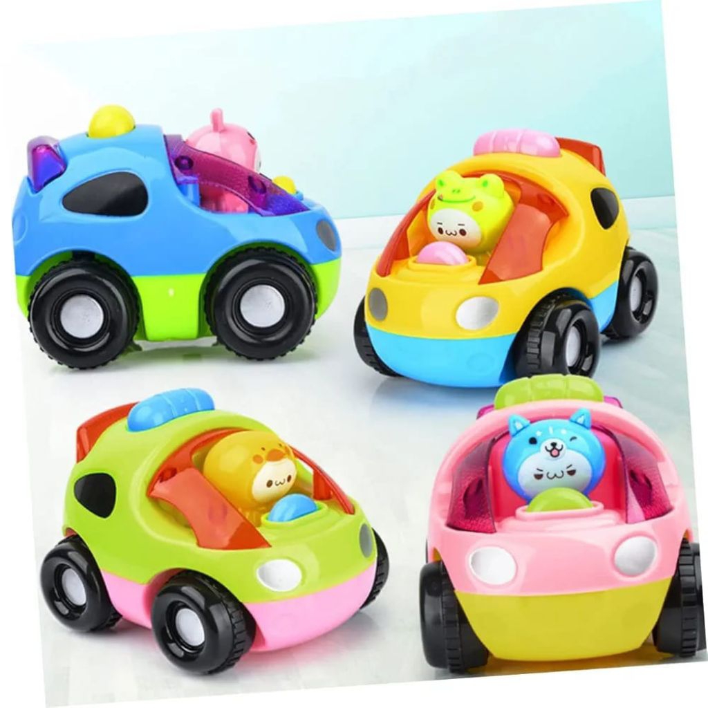 097 Mainan Edukasi Anak Anak / Mainan Mobil Karakter Dorong Tanpa Menggunakan Baterai / Mainan Mobil