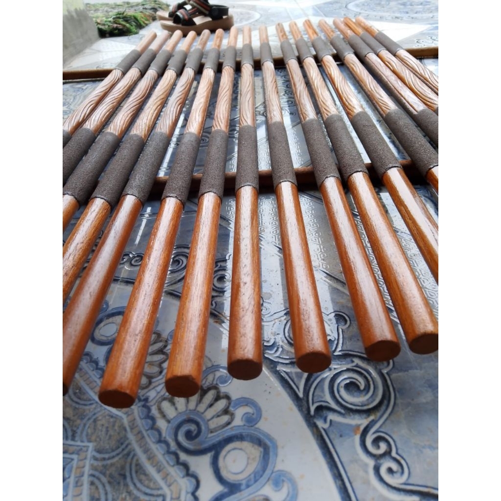 Tangkringan murai amplas halus motif ukir kayu JATI D.14mm untuk sangkar murai no 1.2.dan3