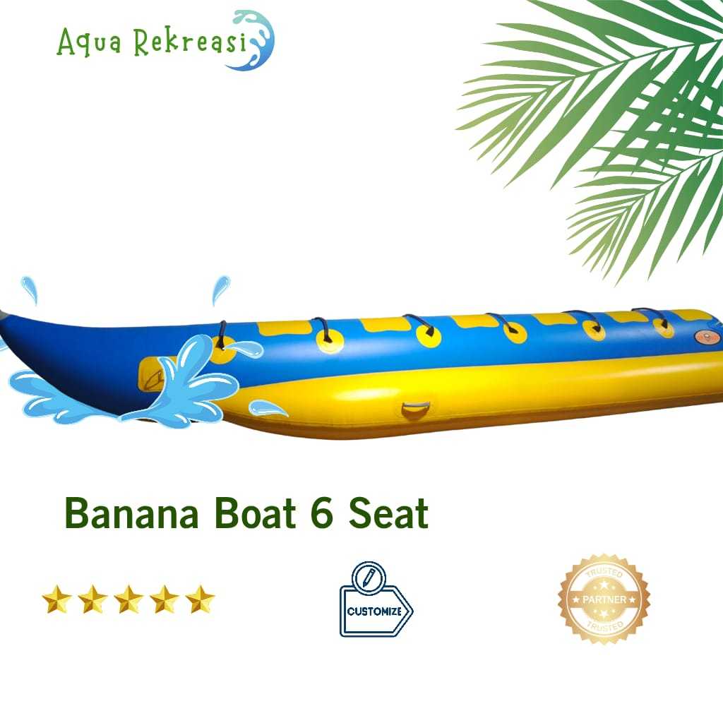 Wahana Air Banana Boat kap 6 orang