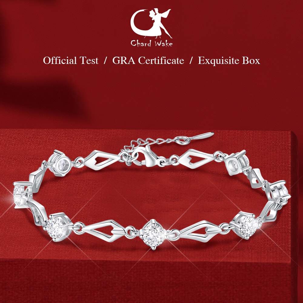 DEGANKALI - CHARD WAKE GELANG BERLIAN DILAPISI PLATINUM ASLI FASHION KOREA ELEGAN