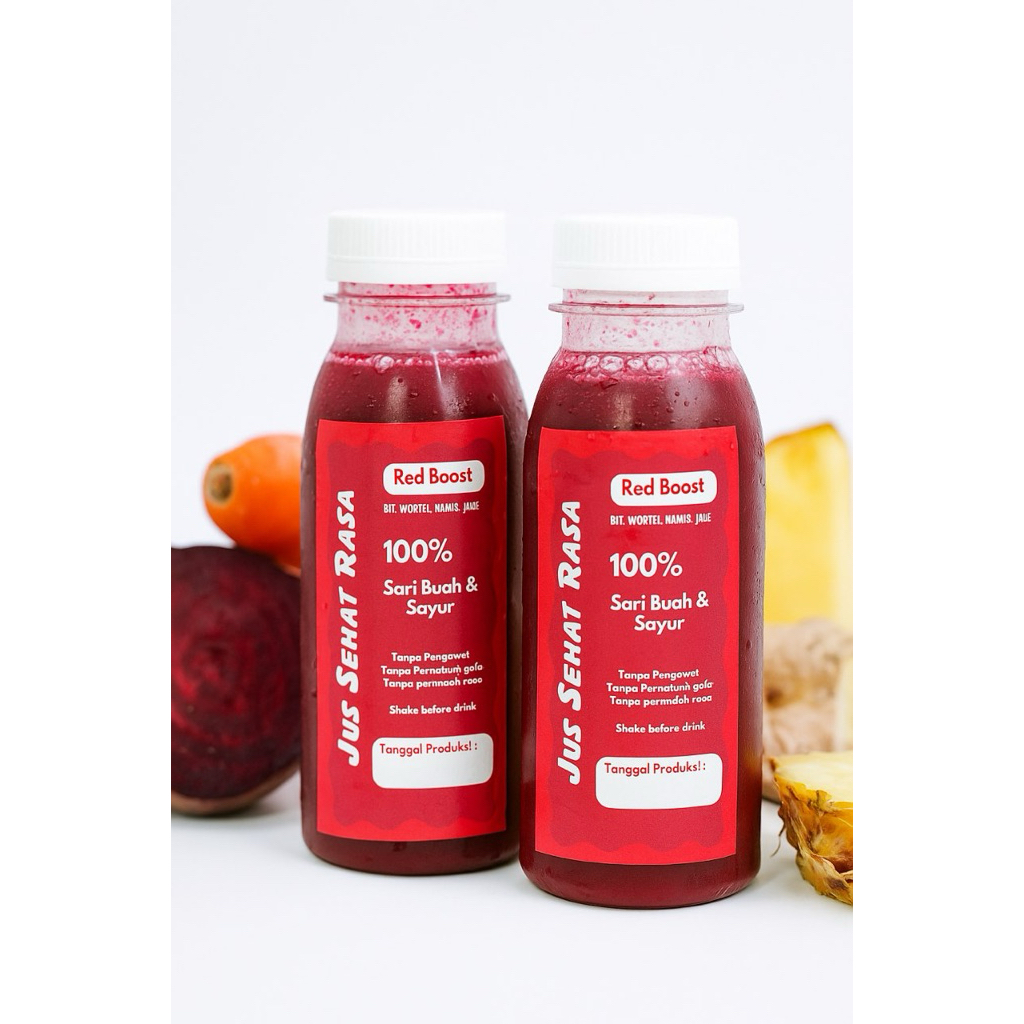 

JUS BIT WORTEL NANAS JAHE | Red Boost - Cold pressed Juice Tangerang Kota