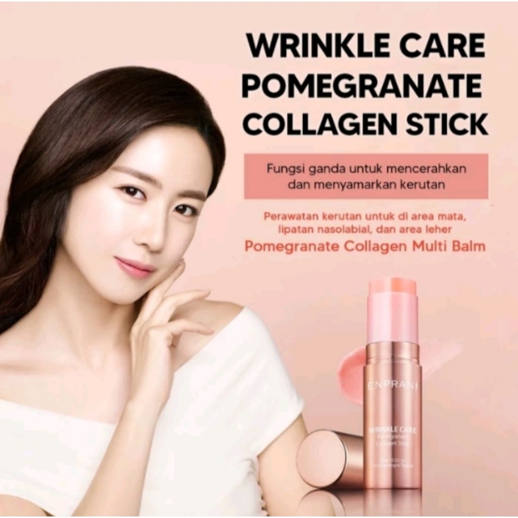 ENPRANI BY HOLIKA HOLIKA WRINKLE CARE COLLAGEN STICK POMEGRANATE