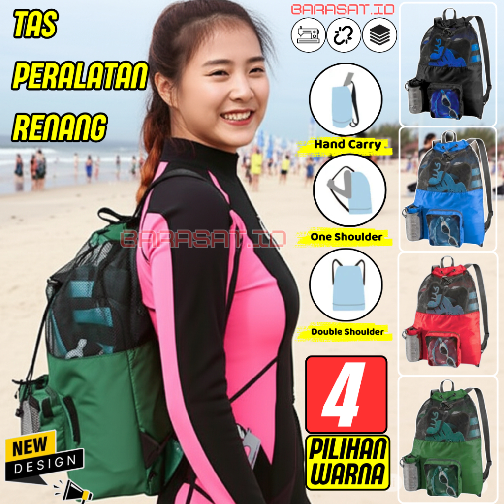 Tas Punggung Diving Kantong Peralatan Untuk membawa Alat Lengkap Olahraga Berenang Menyelam Pantai P