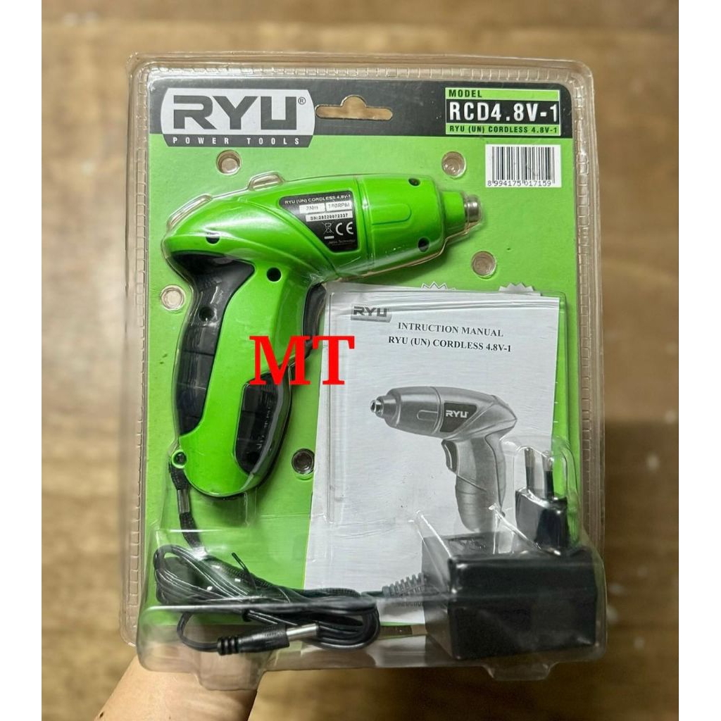 BOR CHARGER RYU RCD4.8V-1 / MESIN ALAT BOR TANPA KABEL DAN TANPA LISTRIK / ALAT BOR PORTABLE RYU