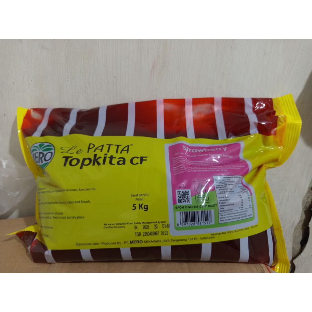 

Selai buah jelly patta Topkita CF 5kg