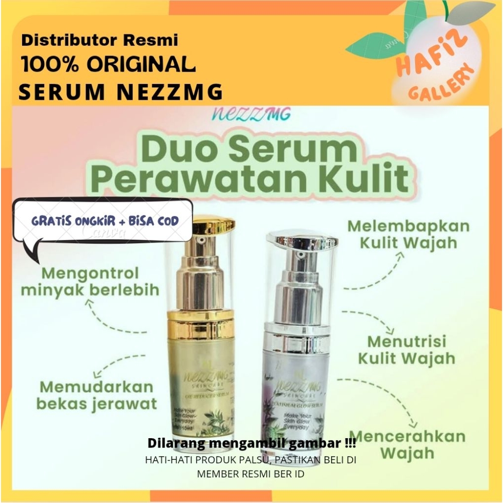 HAFIZ - READY (COD) Serum Nezzmg skincare 100% Original 15ml