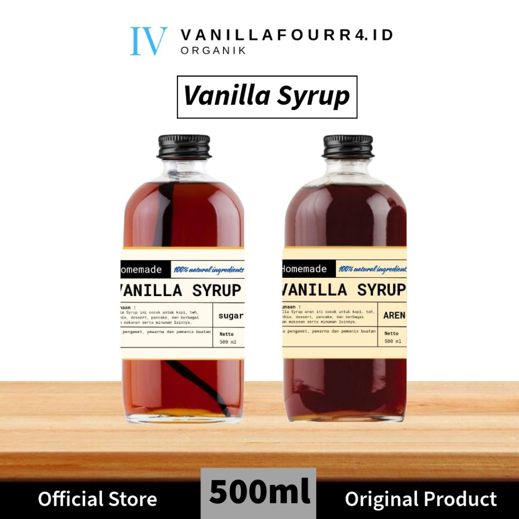 

Vanilla Syrup extra 500ml halal/vanilla syrup gula aren dan gula pasir