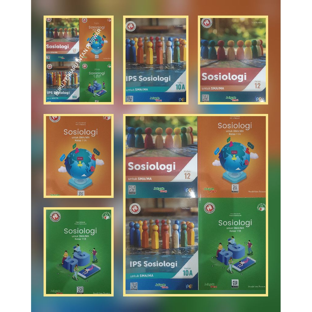 Buku lks/pr Sosiologi kelas 10,11 & 12  tahun 2023/2024/2025