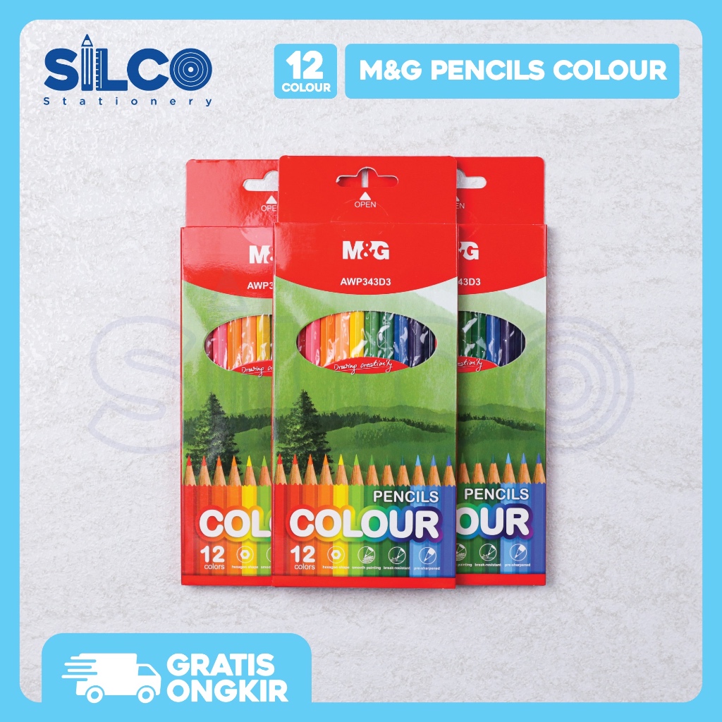 

Pensil Warna M&G Hexagon Isi 12 / 24 / 36 / 48 [PCS]