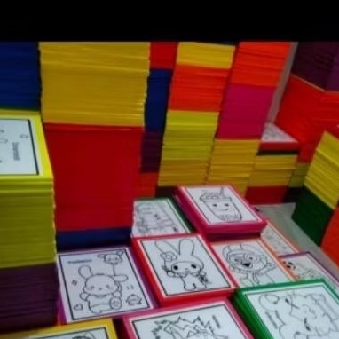 

STYROFOAM LUKIS LIS WARNA 50 PCS MURAH